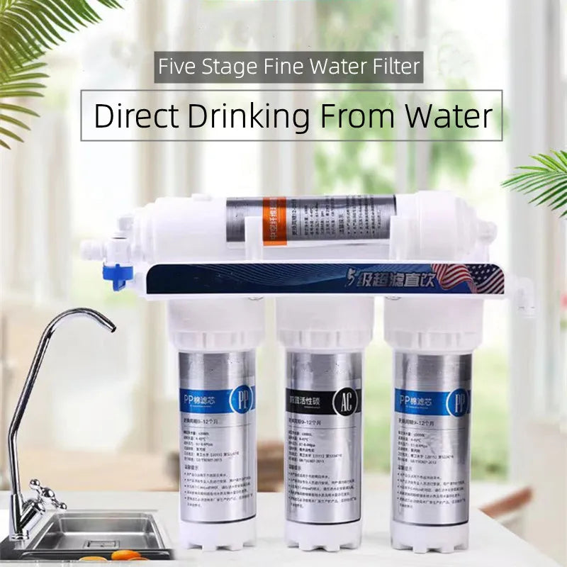 5 Stages Water Purifier Filter Household Kitchen Ultrafiltration Water Purifier Filter Water Purification System With Tap filter