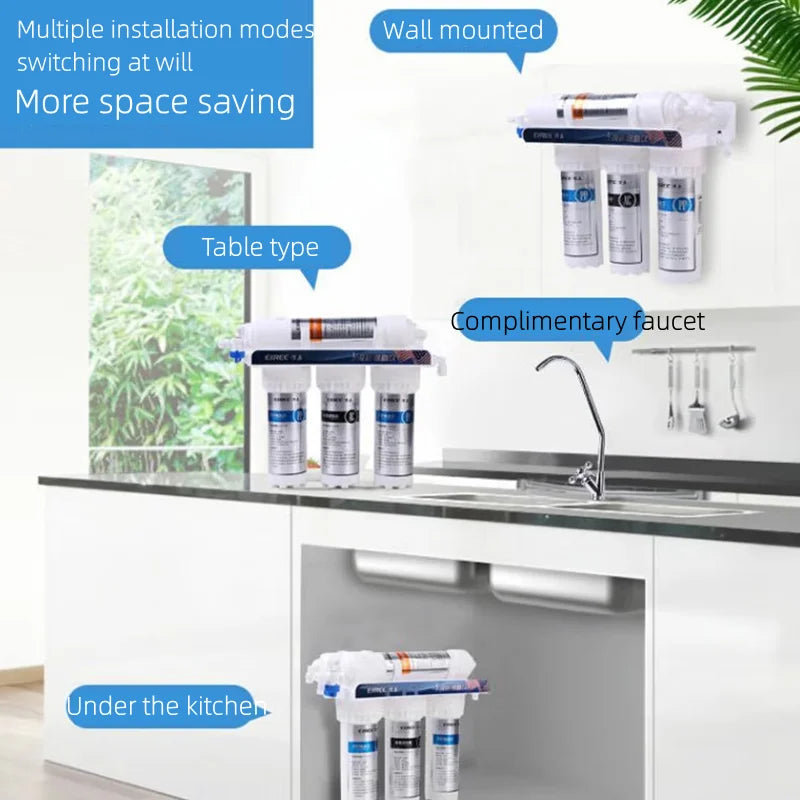5 Stages Water Purifier Filter Household Kitchen Ultrafiltration Water Purifier Filter Water Purification System With Tap filter