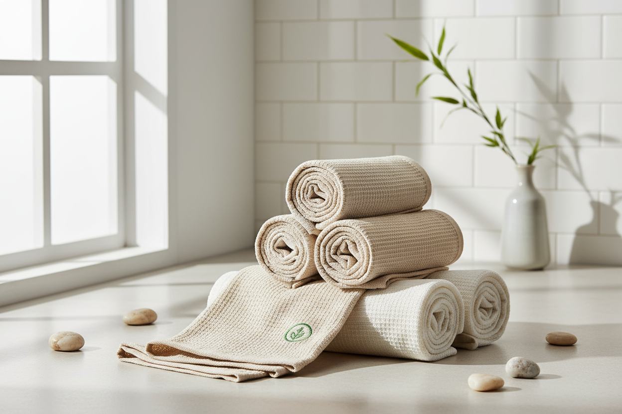 Bamboo Reusable Kitchen Towels Set